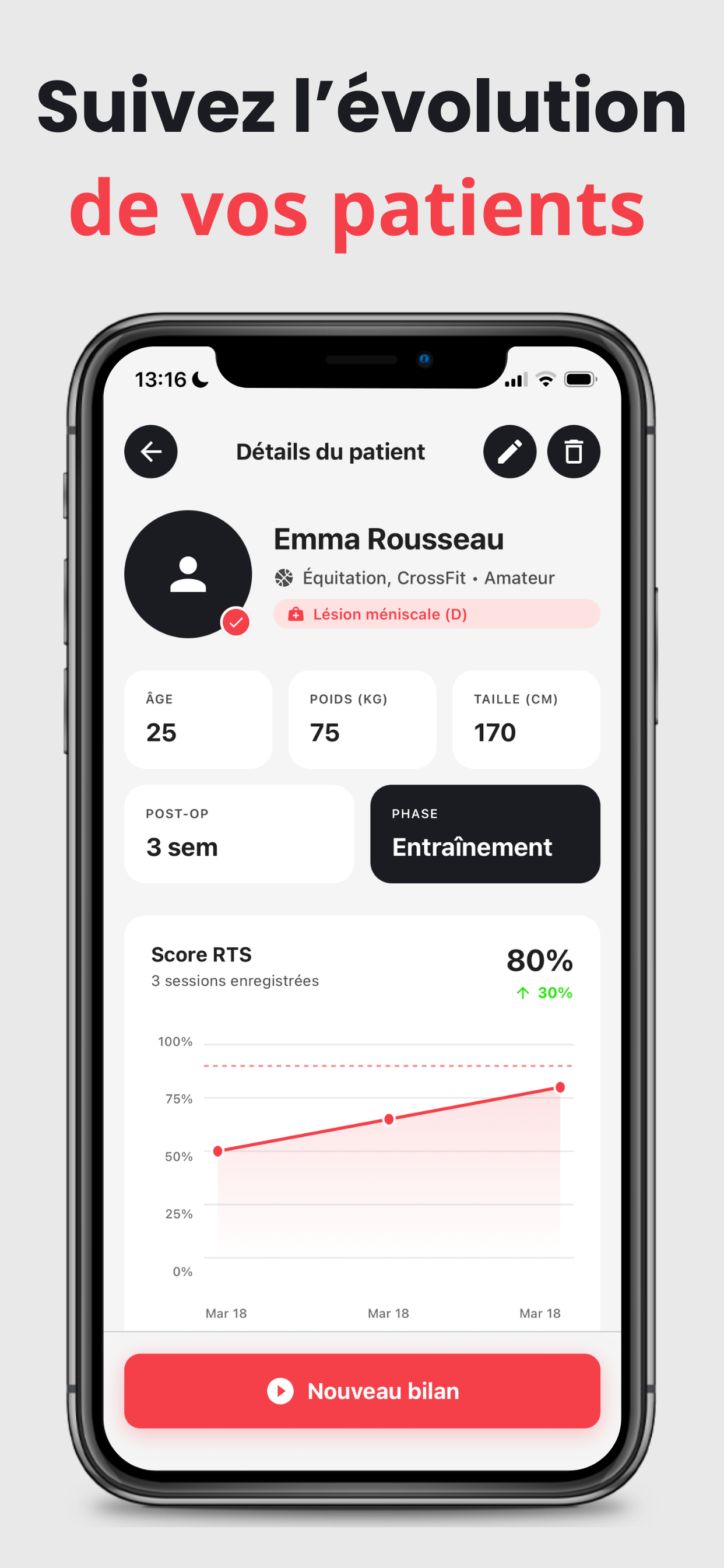 Metrics Lab - Bilans Kiné screenshot 5