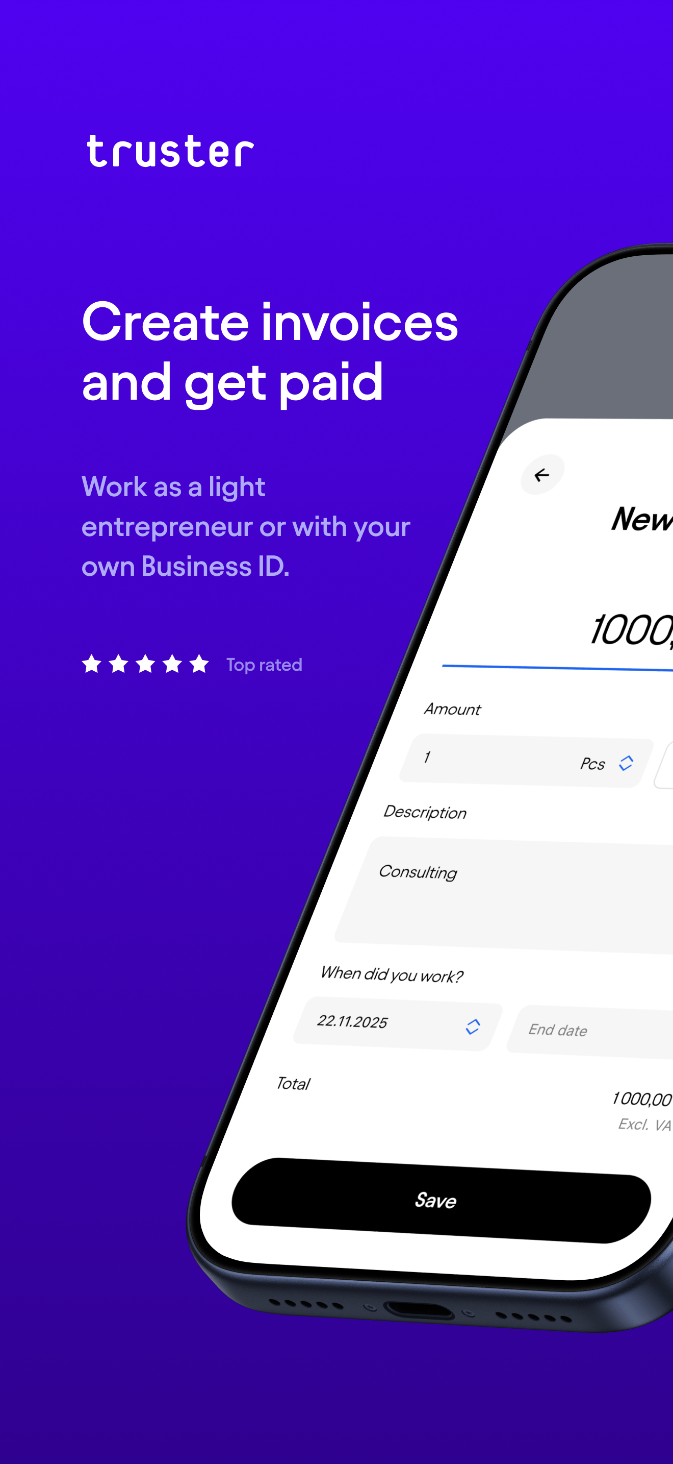 Truster Invoicing service