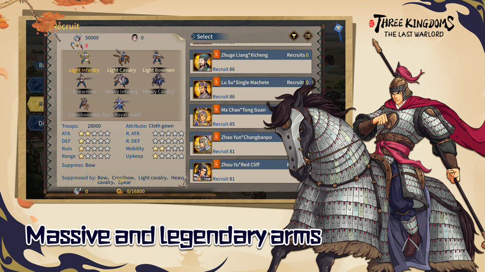 #6. ThreeKingdoms The Last Warlord (iOS) 由: ChengDu LongYou Tech Ltd
