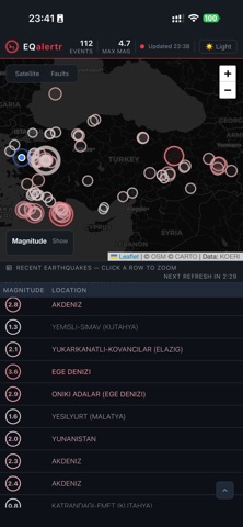 EQAlertr - Deprem Takibi screenshot
