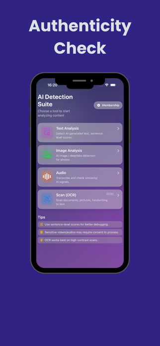 AI Detector: Reality Scan Screenshot 1 of 6