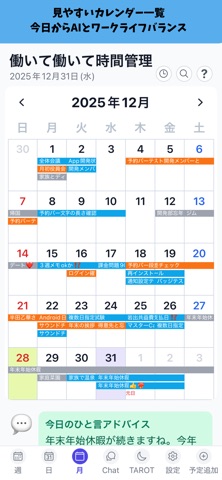 時間配分カレンダー(TimeLedger ) screenshot