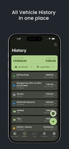 VehiCost: Fuel & Expense Log screenshot