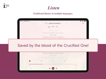 Legacy Hymns iPad screenshot
