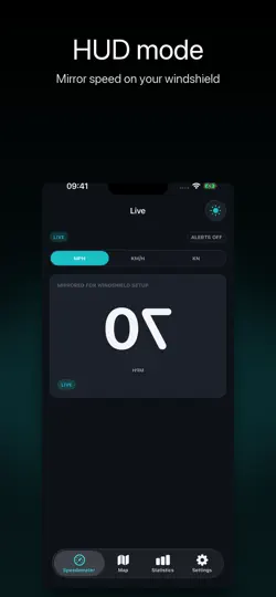Скриншот Speedometer: GPS Tracker App на iPhone 4