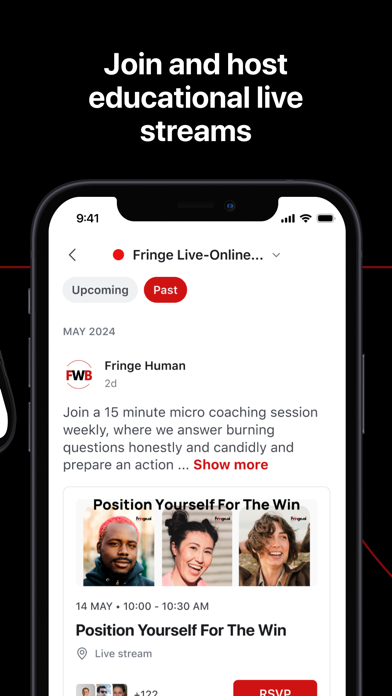Fringe.ai iPhone screenshot 3 - Social Networking app