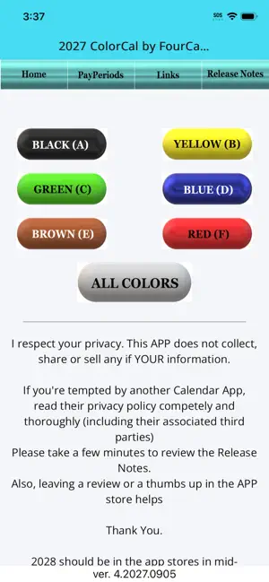 2027 USPS ColorCal NALC screenshot 2