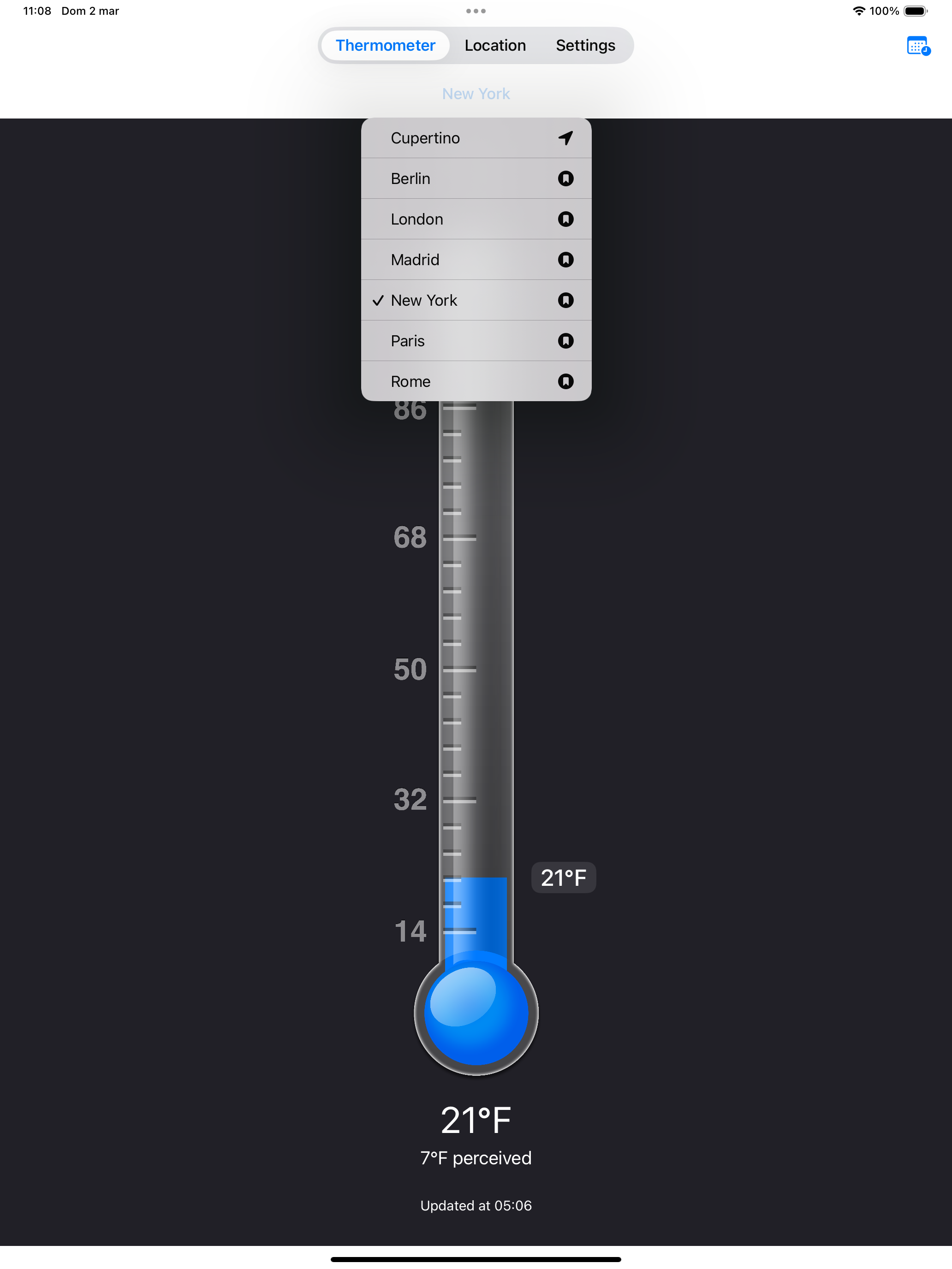 Thermometer: Local Temperature