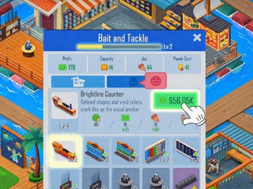 Idle Fishlandia - Tycoon Game iPad screenshot