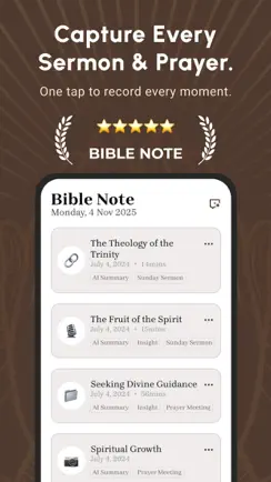 Bible Note Taker & Recorder iPhone image 1