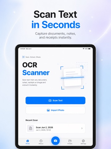 OCR Scanner - Paper to Text iPad screenshot