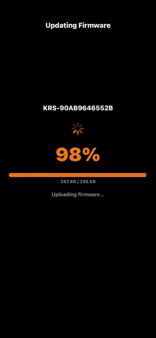 KRS Firmware Update Screenshot 5 of 6