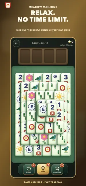 Meadow Mahjong Solitaire screenshot 2