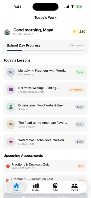 AI Grade School: Homeschool screenshot 1