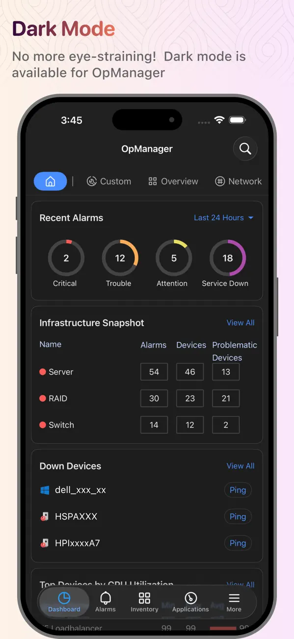 Screenshot #1 pour OpManager