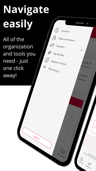 Reading Cooperative Bank Screenshot