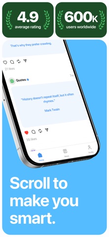 5min: Scroll to get Smarter iPhone screenshot