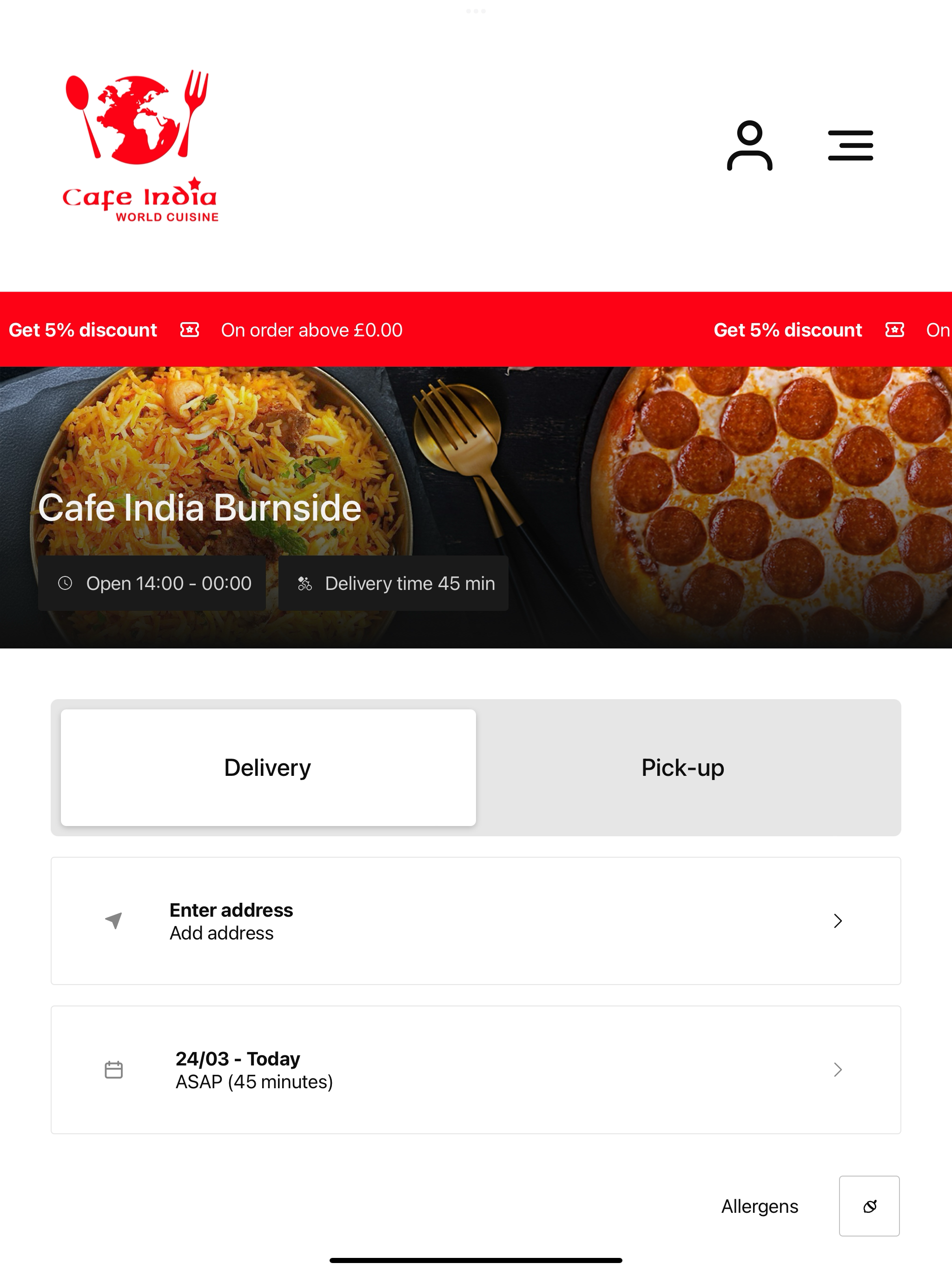 Cafe India Burnside UK