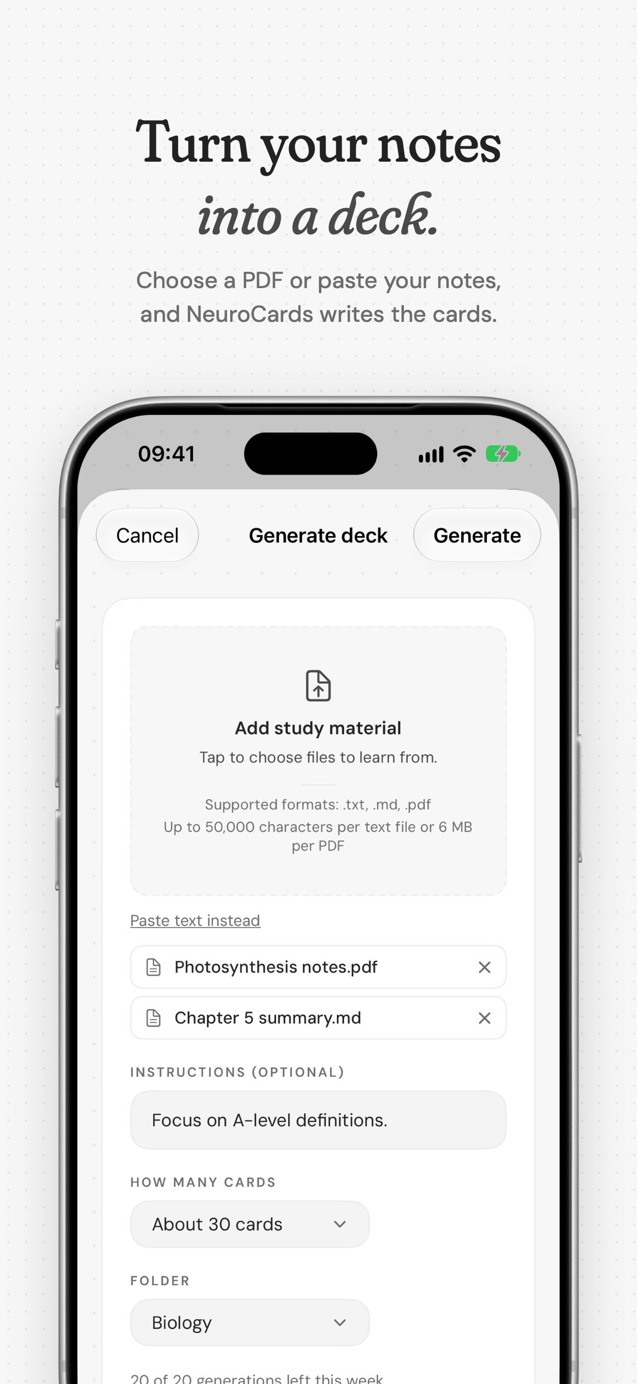 Screenshot 2 of NeuroCards: Focused flashcards