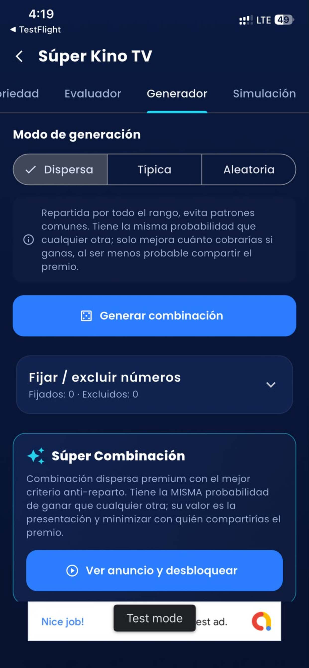 LotoLab: Análisis de Lotería screenshot 4