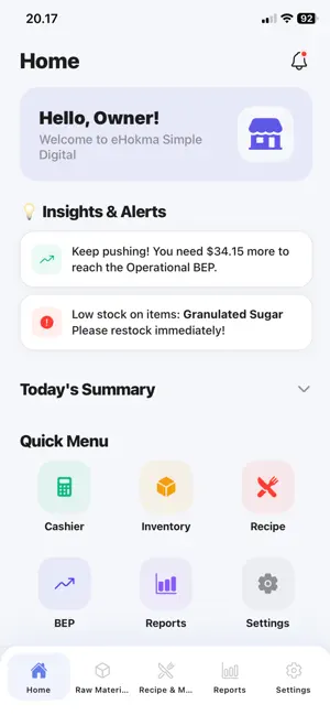 eHokma: Offline F&B Manager screenshot 1