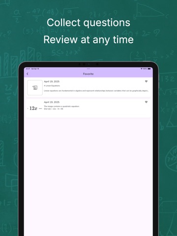 AskLens：Homework helper answer iPad screenshot