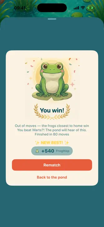 Hopover: Frog Board Game screenshot 4