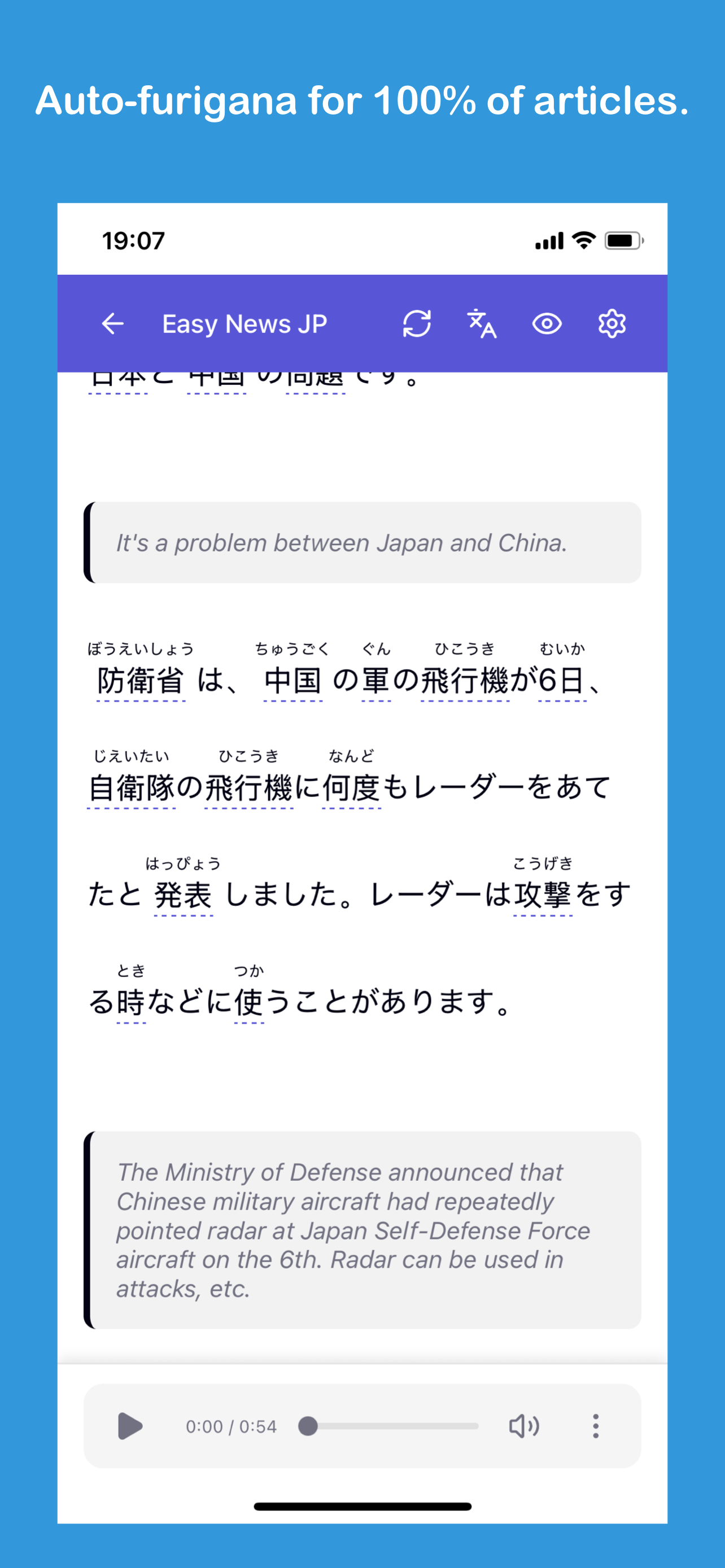 Easy Japanese News: N5-N3 screenshot 3