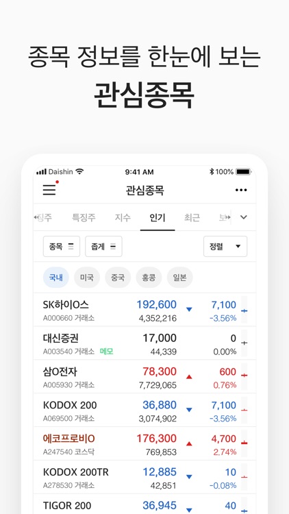 대신증권  CYBOS Touch