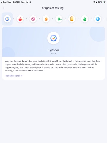 Fasting Center iPad screenshot 3