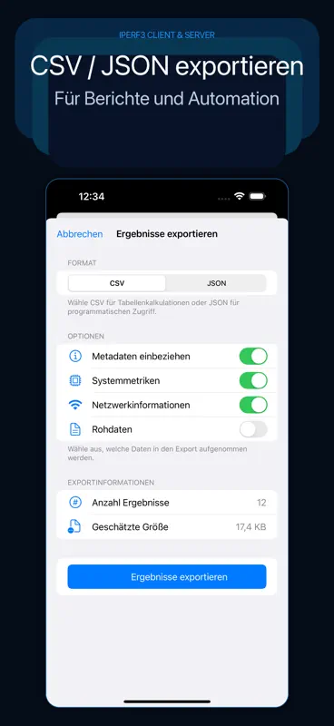 iPerf3 Client und Server screenshot 6 of 8