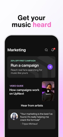 UpNext - Music Networking Screenshot 3 of 4