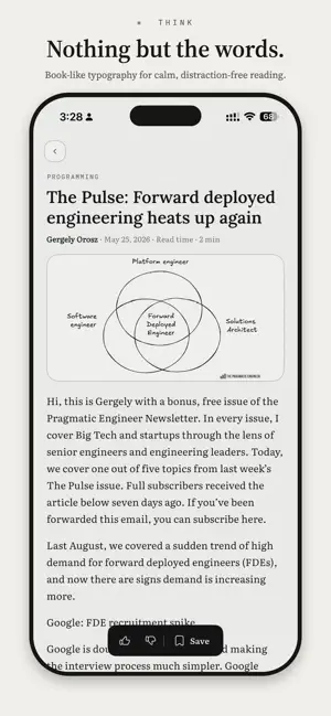 think - E-ink RSS Feed Reader screenshot 3