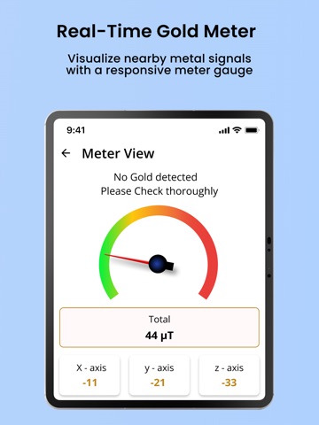 Gold Detector & Metal Finder iPad screenshot
