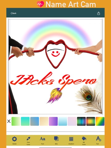 Name Art Cam: Signature Studio iPad screenshot