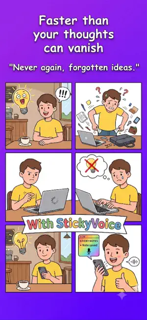 StickyVoice: Sprach-Notizen screenshot 1