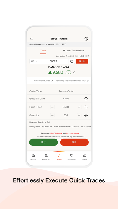 BEA SmarTrade 東亞投資通 Screenshot