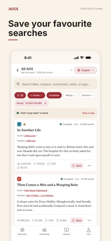 AO3X: AO3 Unofficial Reader Screenshot 10 of 10