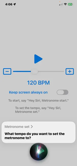 Handsfree Metronome screenshot 3