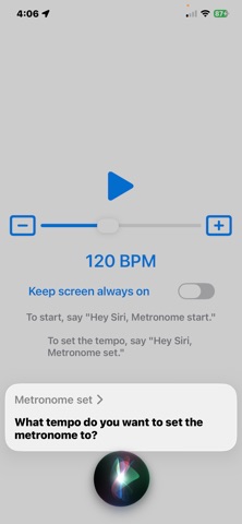 Handsfree Metronome screenshot