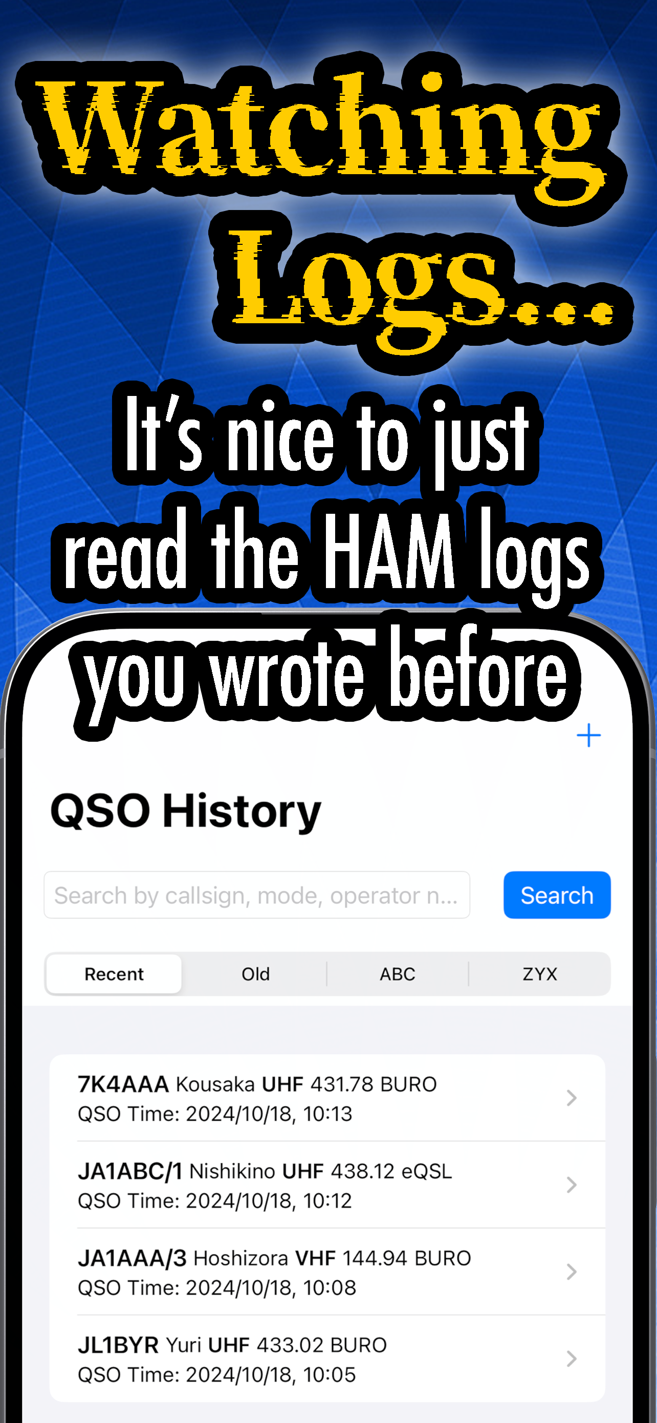 HAM Support - Powerful log app