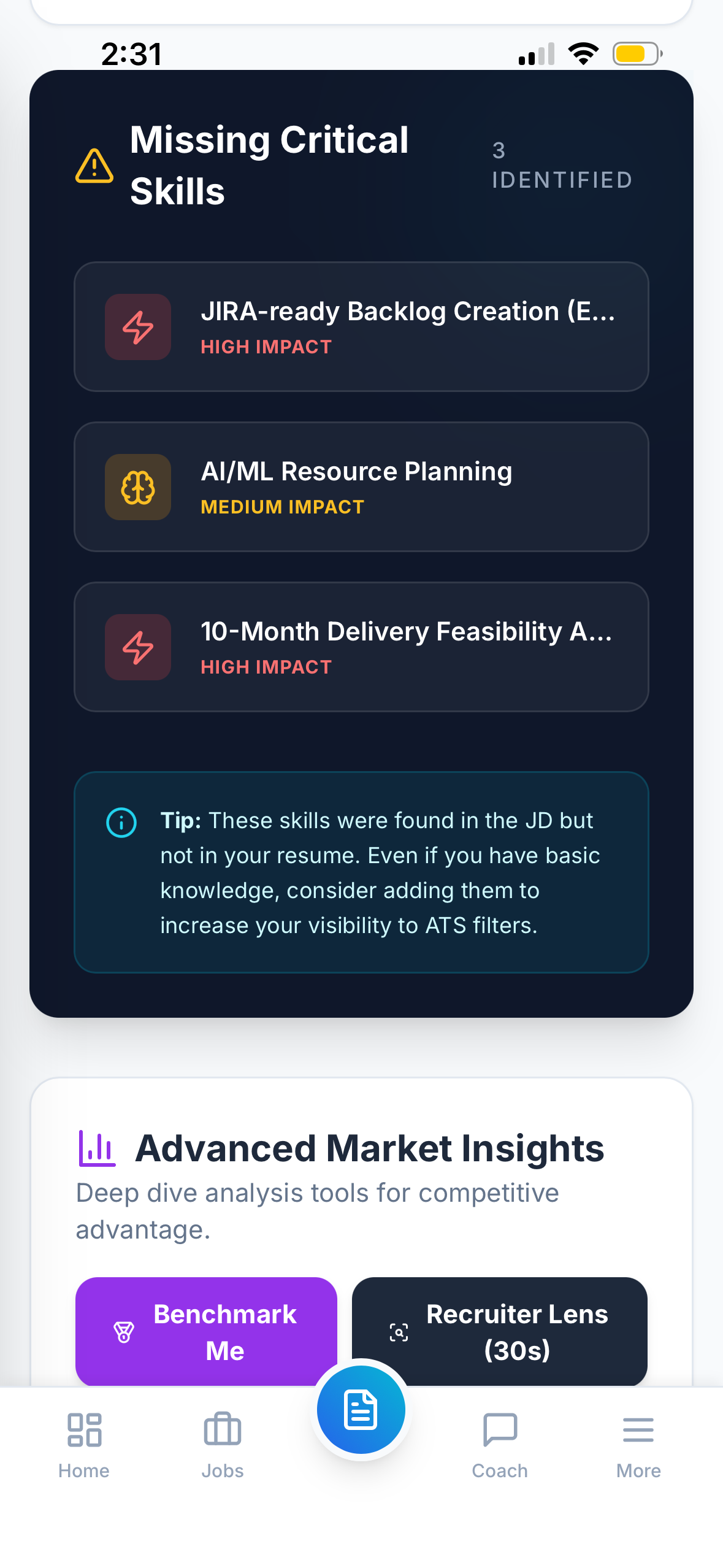 Vrittera – AI Career Coach screenshot 8