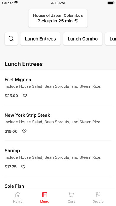 HOUSE OF JAPAN iPhone screenshot 2 - Food & Drink app