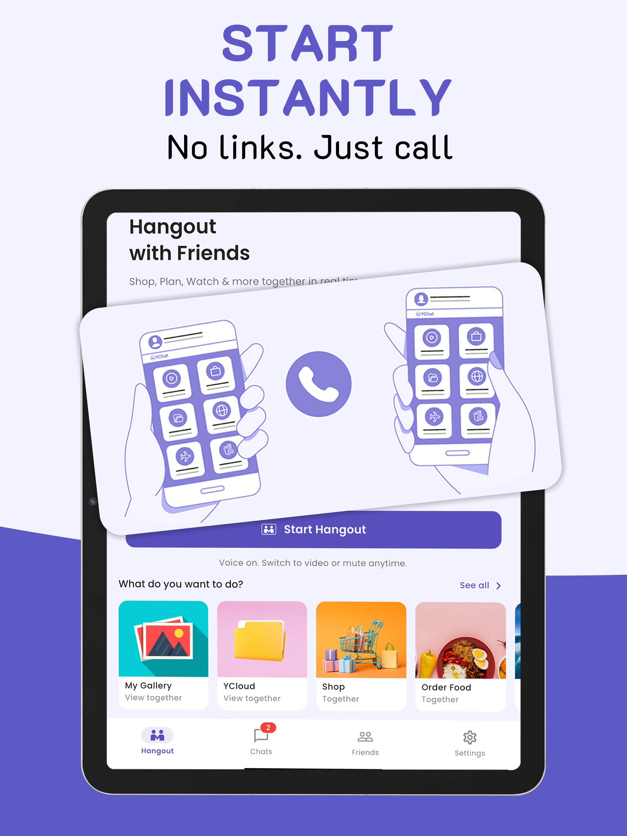 YChat: Online Hangout App
