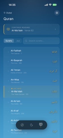 Nur - Prayer Times & Quran iPhone screenshot