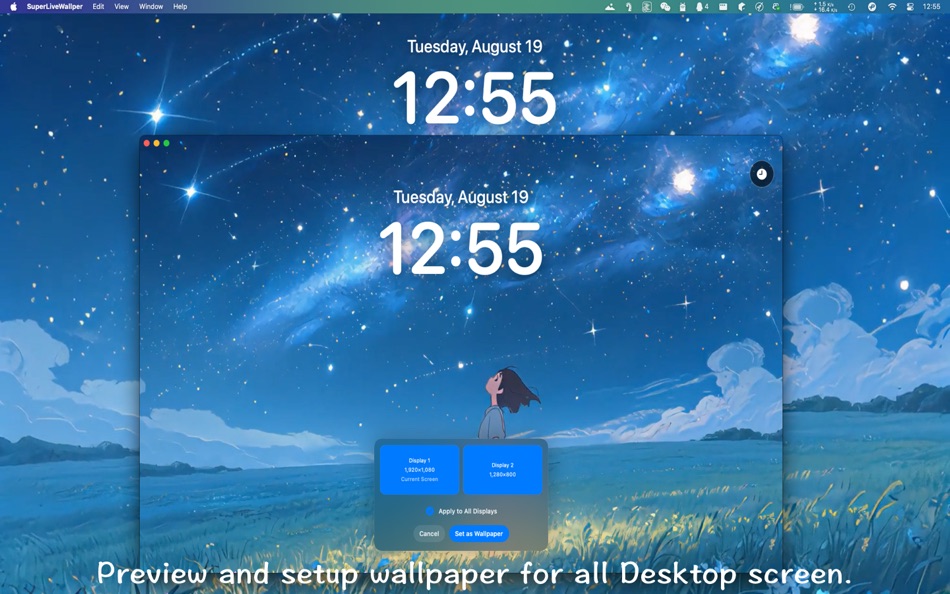 #2. SuperLiveWallper (macOS) By: 亚兰 郑