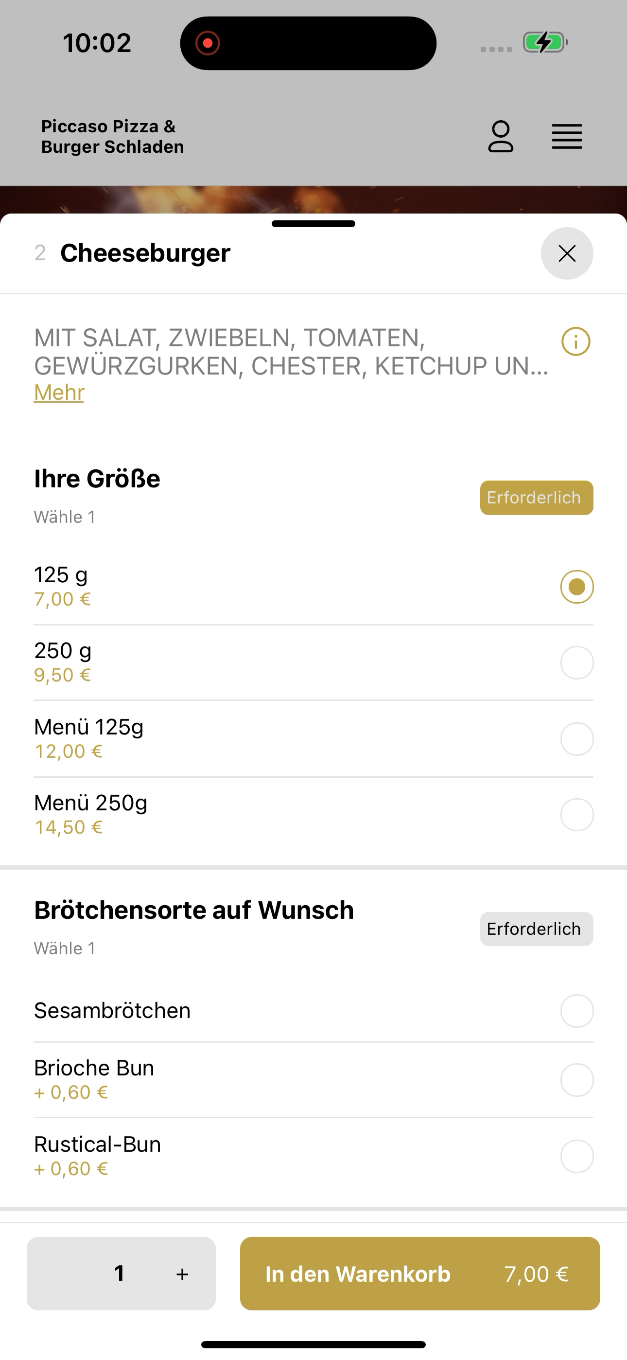 Piccaso Pizza Burger Schladen screenshot 8