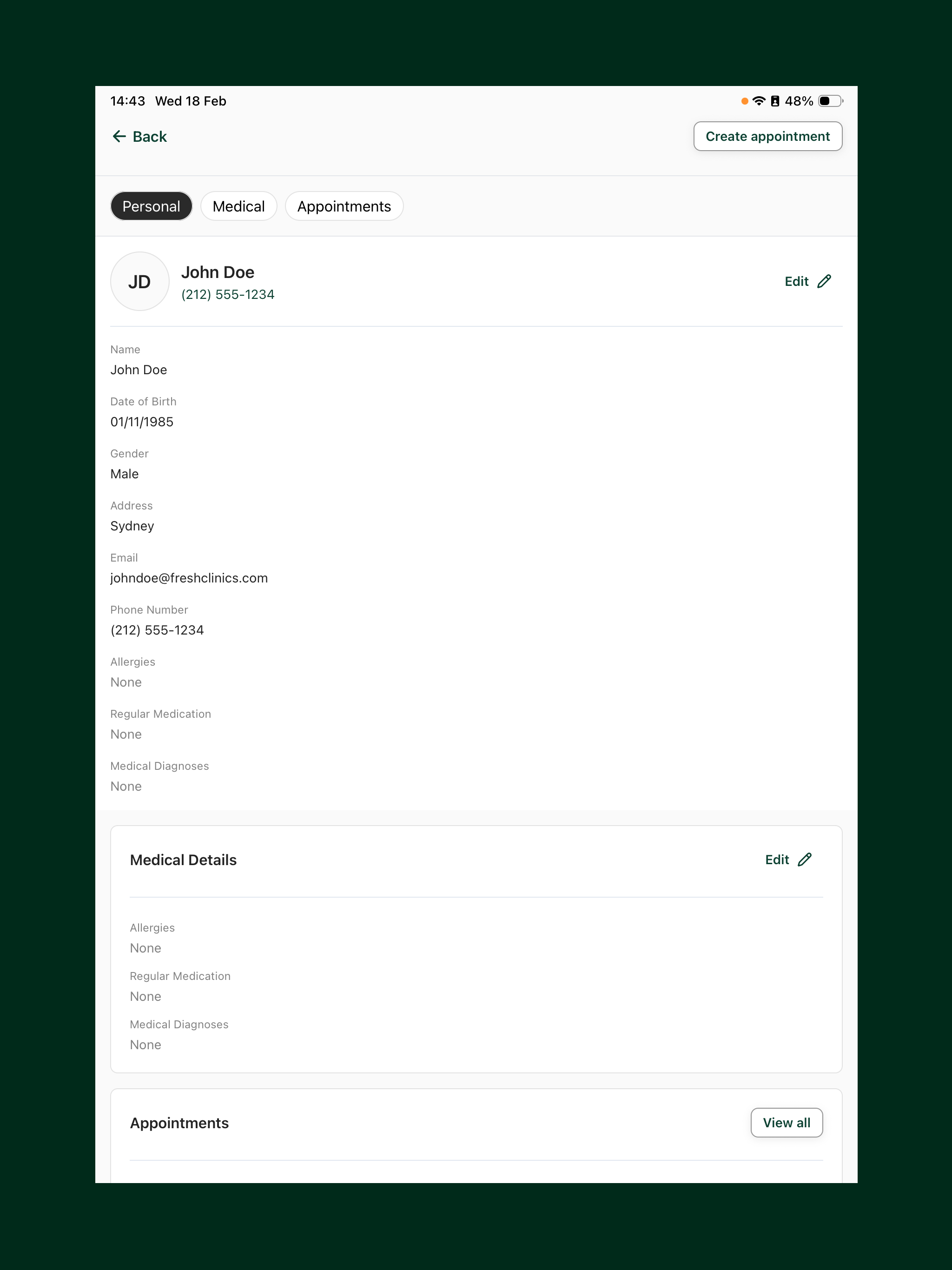 Fresh Clinics App V2