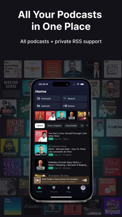 Snipd | AI Podcast Player screenshot-4