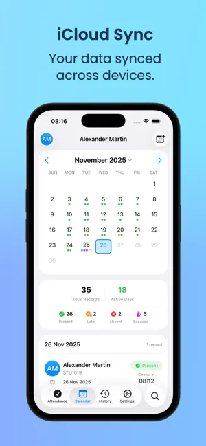Present Tracker: Simple & Fast screenshot 4